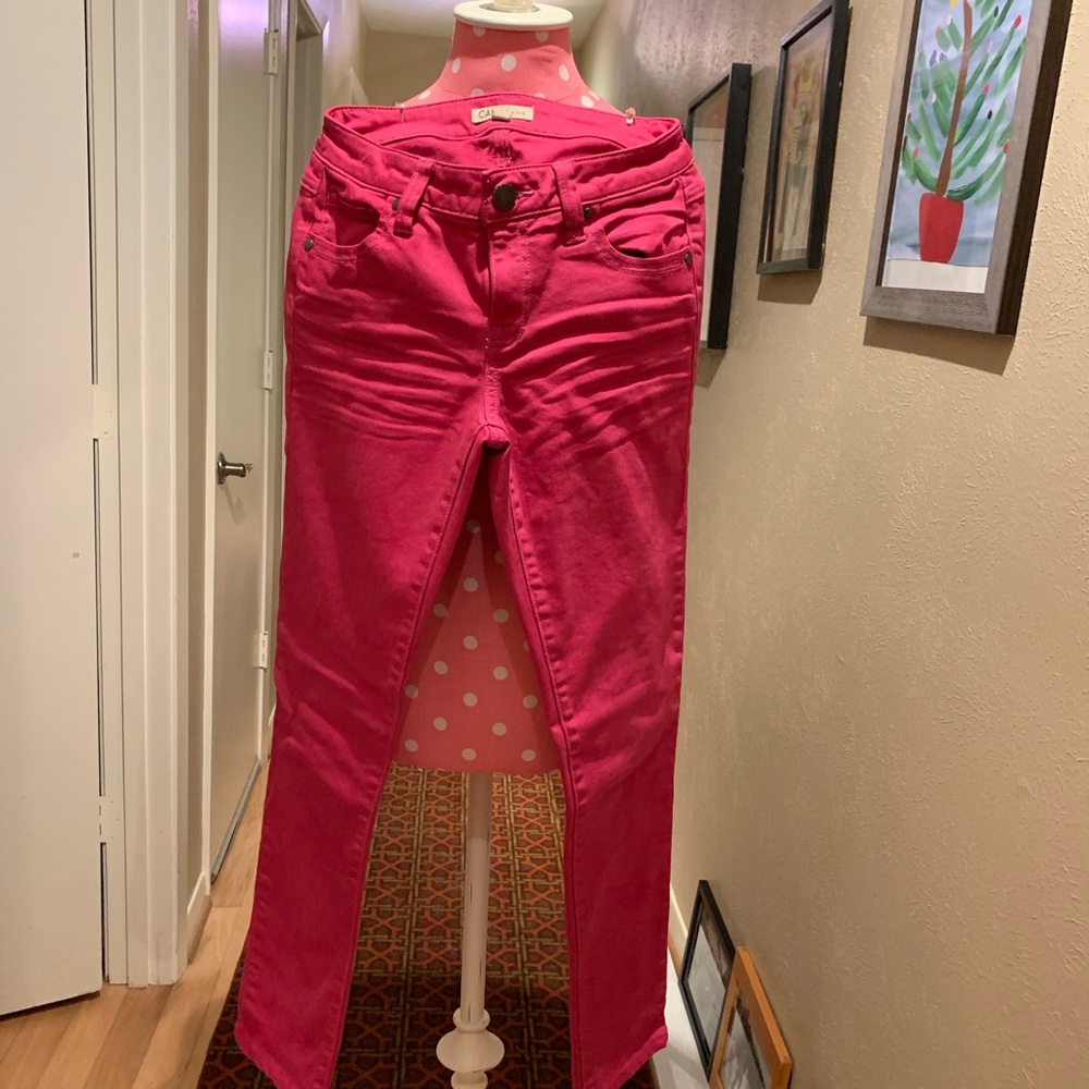 Cabi hot pink jeans